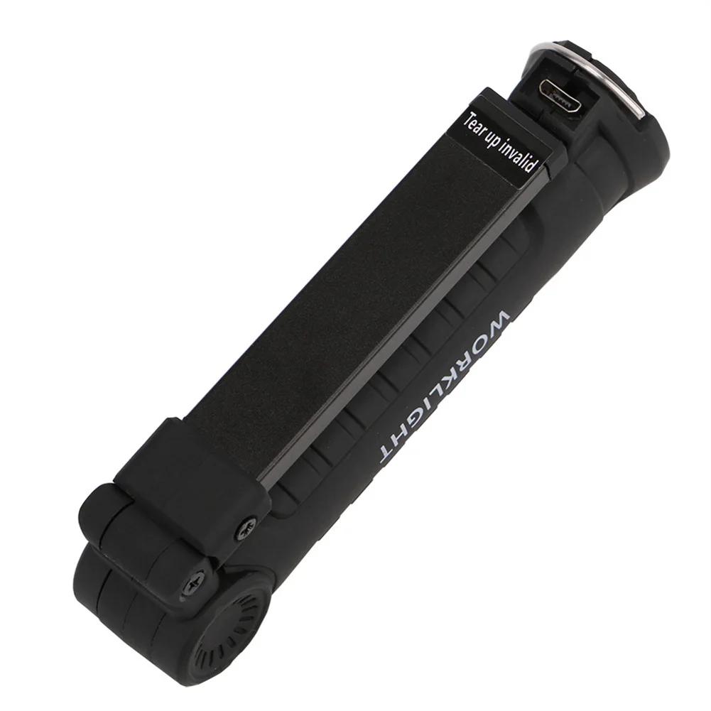 Portable LED COB Flashlight USB Charging Folding Torch Handheld Hand Lamp Bicycle Camping Traveling Adventure Lighting Gadgets