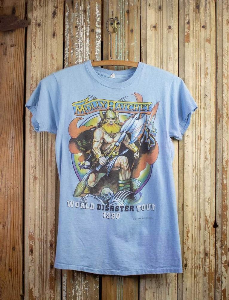 

Molly Hatchet World Disaster Tour 1980 Concert Unisex S-5XL VN1884 Unisex T-Shirt XL