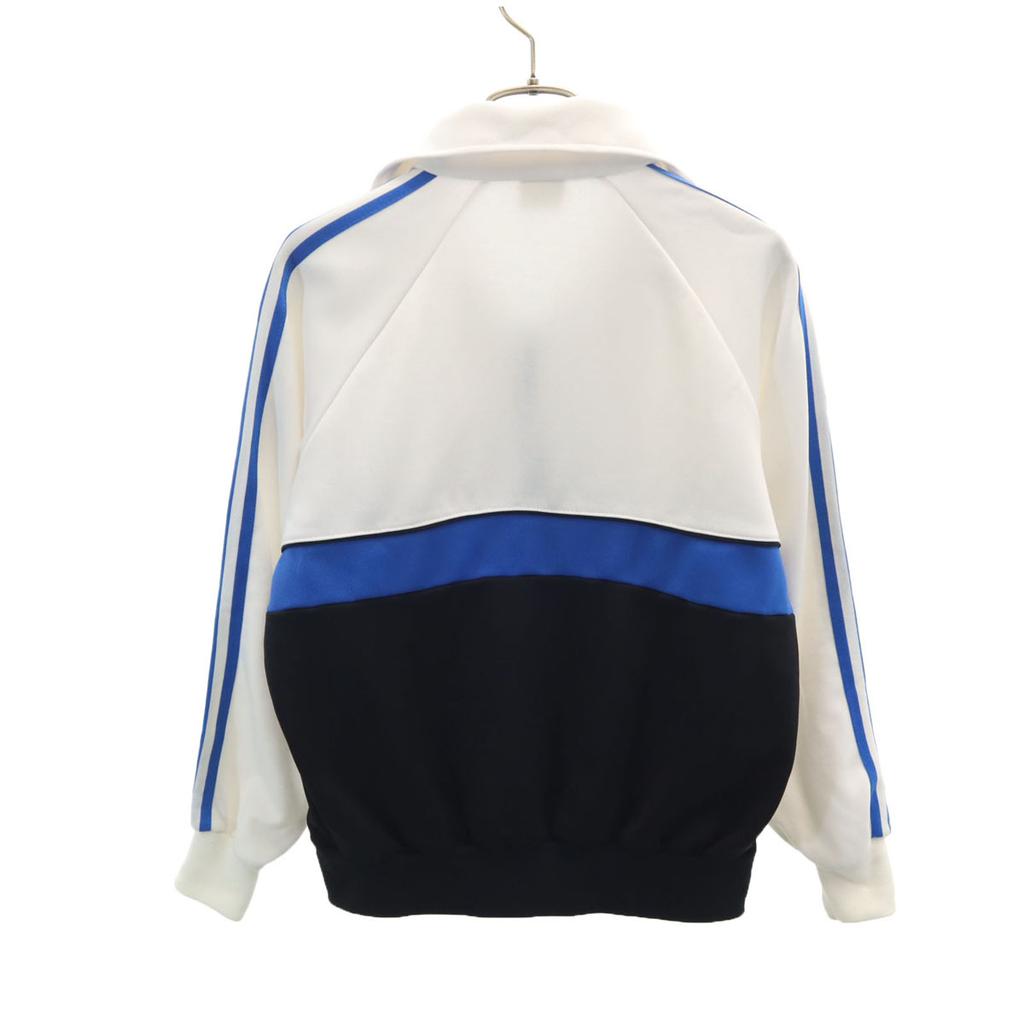 Adidas 80er Jahre Hergestellt in Taiwan Vintage Trainingsjacke M weiß Jersey Herren Gebraucht