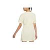 Nike Sportswear Cartoon Logo Breathable Moisture-Wicking Pullover Round Neck Short Sleeve Dress Women Dress Light-Yellow DM7911-715