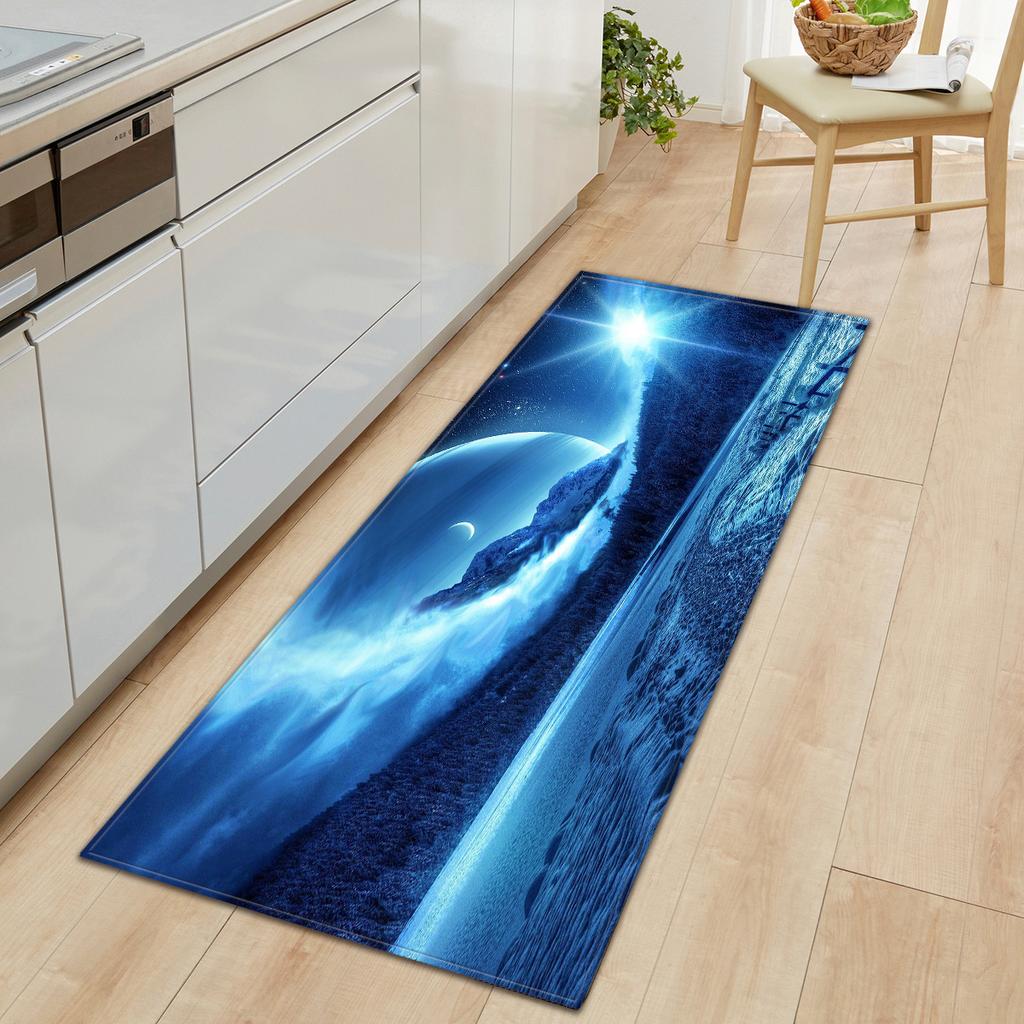 Kitchen Long Starry Sky Floor Mat Doormat Carpet Floor Mat