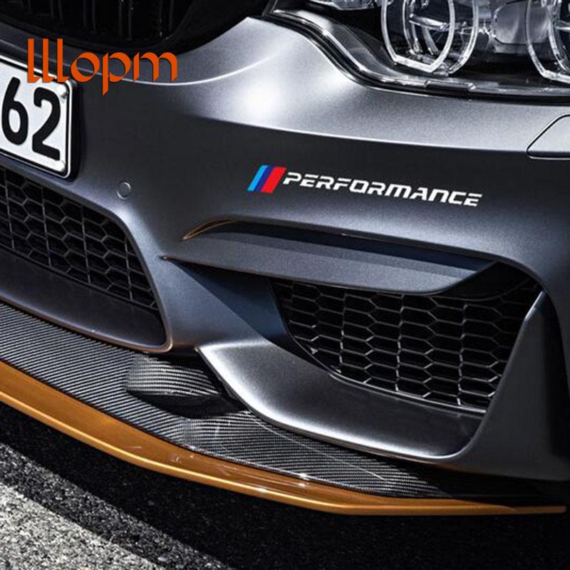 2PCS M Performance Bumper Windows Stickers Rear Trunk Decals For BMW X7 X3 X4 X5 X6 3 4 5 6 7 Series Z4 M M3 M5 M6 E38 E39 E46 E53 E60 E61 E64 E70 E71