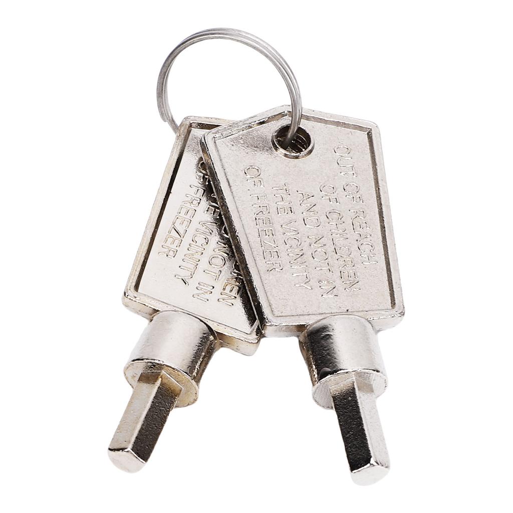 2 BUC Chei Congelator Aliaj de Aluminiu Portabil Pentagonal Cheie Ușă de Sticlă Cabinet Frigider