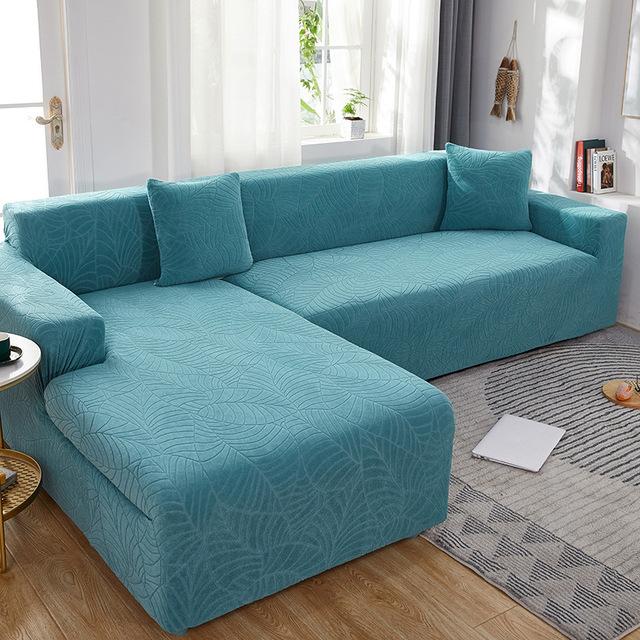 Vannavstøtende L -Shape Hjørnesofatrekk Relief Jacquard Stretch Sofatrekk Til Stue sjeselongveske 1 /2 /3 /4 seter