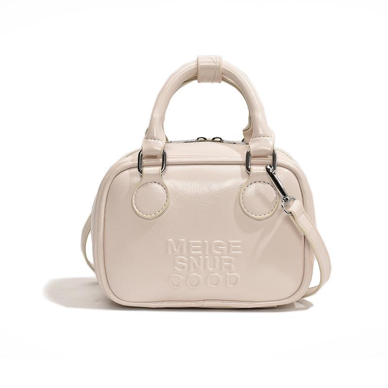 

Женская темпераментная простая маленькая сумка 2025 весна новая высокая ценность универсальная на плечо сумка-мессенджер маленькая квадратная сумка белый