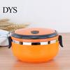 Insulated Lunch Box Stackable with Handle, Stainless Steel Interior Easy Cleaning Bento Design, Leak-Proof Portable Food Container for Office Work And