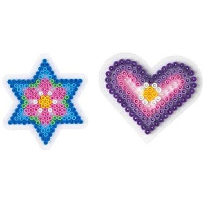 Heart + Star Plaques (Small) for Standard Pearls (Ø5 Mm)