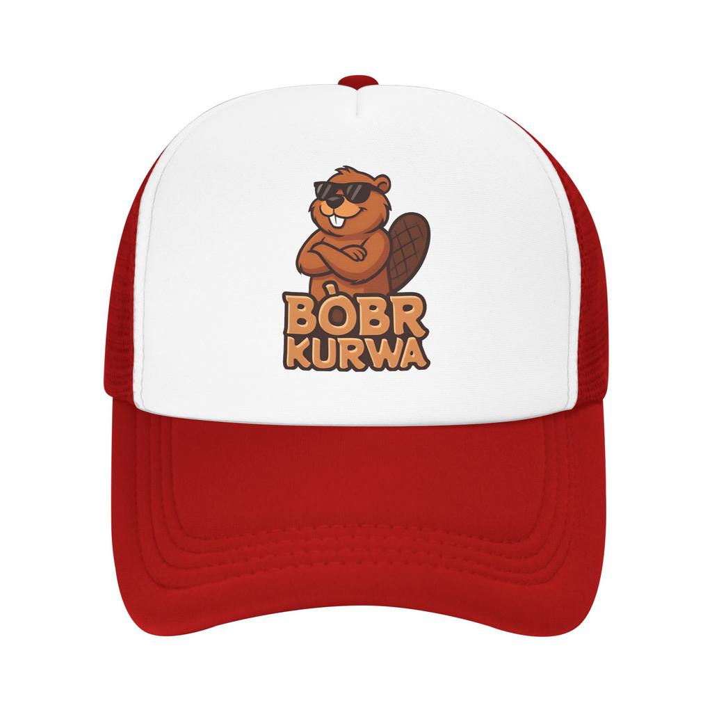 Bóbr Kurwa  Mesh Sun Hats  Unisex Men Design Hip Hop Hats Summer y2k Cute Tennis Skate Sunscreen Baseball Cap