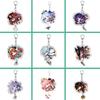 Genshin Impact Raiden Shogun Yae Miko Nahida Keychain Cute Cartoon Acrylic Bag Keyring Trendy Anime Gift