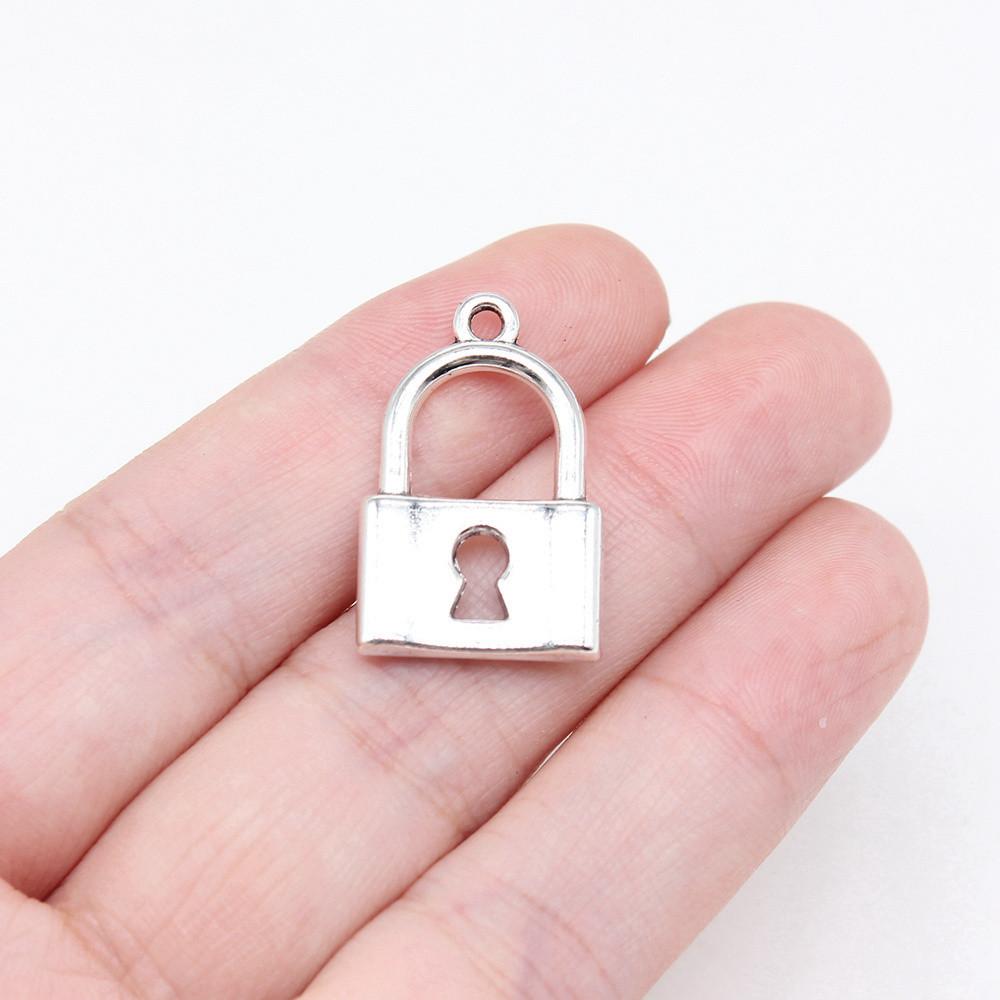 Key And Lock Charms Pendant Child Jewellery Massive Funny Art Supplies