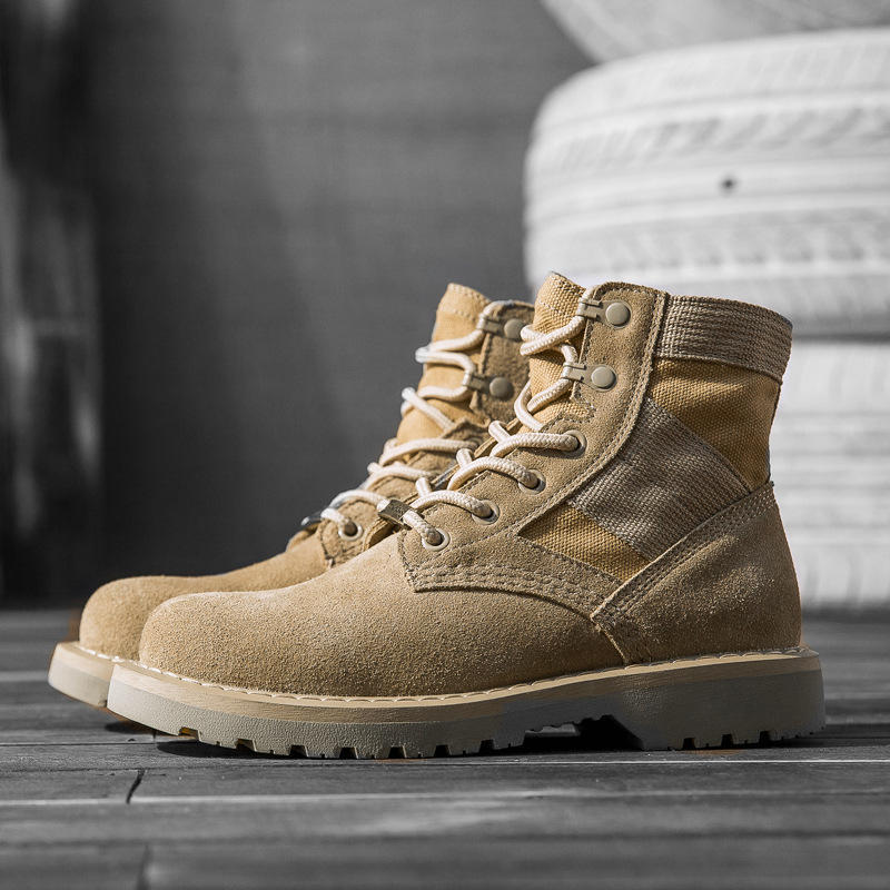 Botas militares Botas martin de cuero Botas de mujer Botas desertas Zapatos  de herramientas de alta gama para hombres Martin Wolf Botas al aire libre  Amantes del ejército Zapatos para hombres comprar