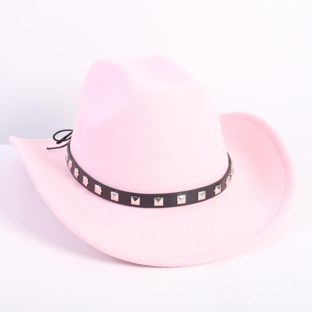 Popolare cappello da cowboy a tesa singola stile OL moda europea e americana cappello a cilindro di alta gamma per uomo e donna cappello jazz cappello di feltro