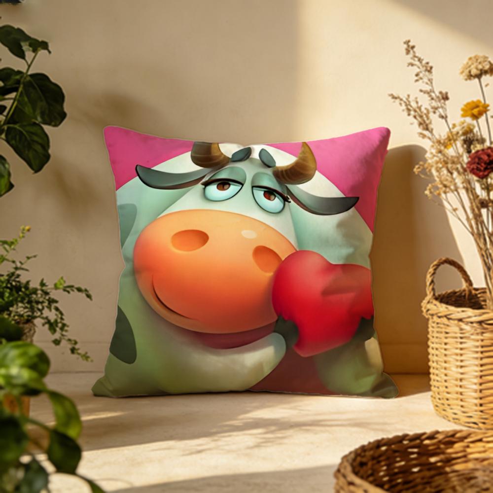 Trendy Ttownshipable Cushion Cover Versatile DoubleSided Pillow Case Fit for Sofa Bed Car Daily Decor