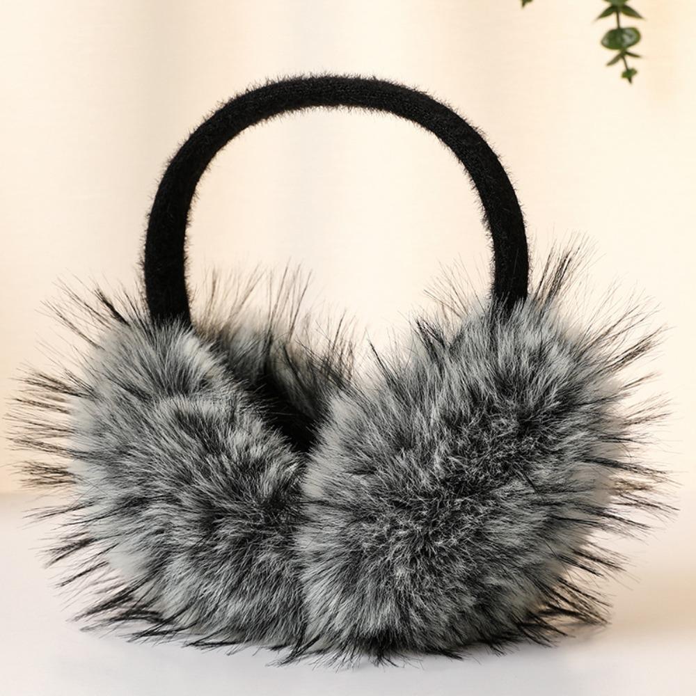 Solid Color Imitation Fur Plush Earmuffs Folding Foldable Ear Cover Fashion Ear Mask  Riding