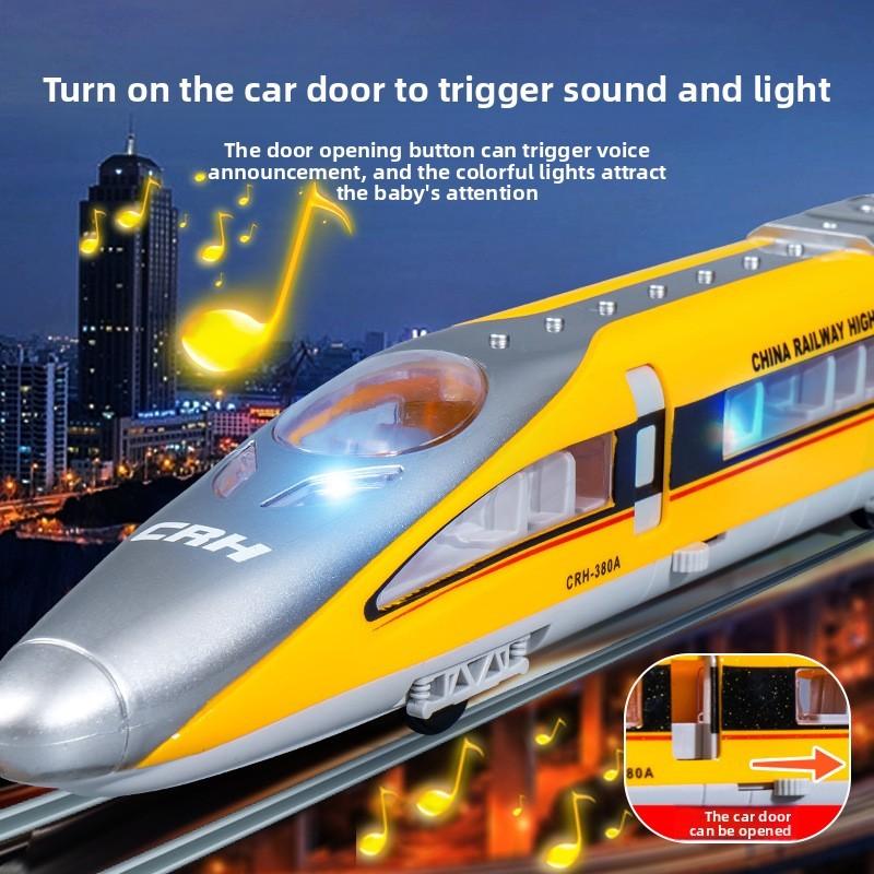 China Railway Highspeed Train Model With Flashing Lights And Sound For Kids Playroom Decor