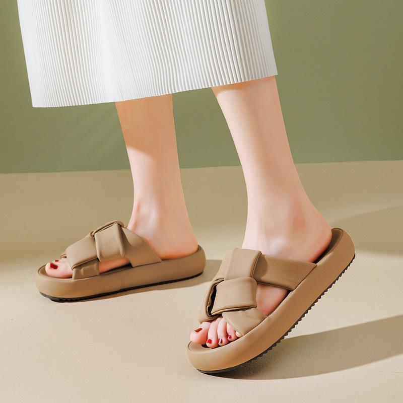 Augustine slippers women's 2025 new summer wear sports sandals soft sole with skirt French cool slippers