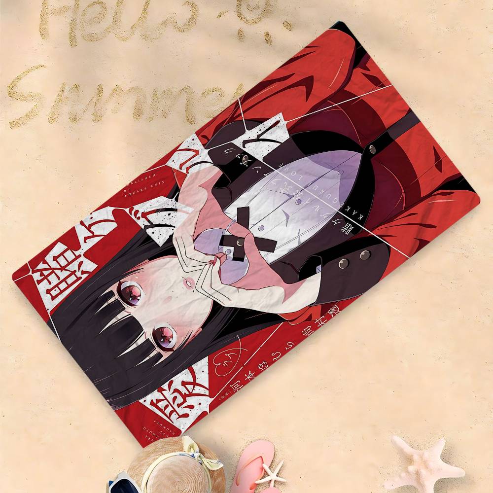 Cartoon Anime K-KakeguruiS Microfiber Blanket Quick Drying Beach Towels Oversized Printing Super Absorbent Pool Towel Blanket