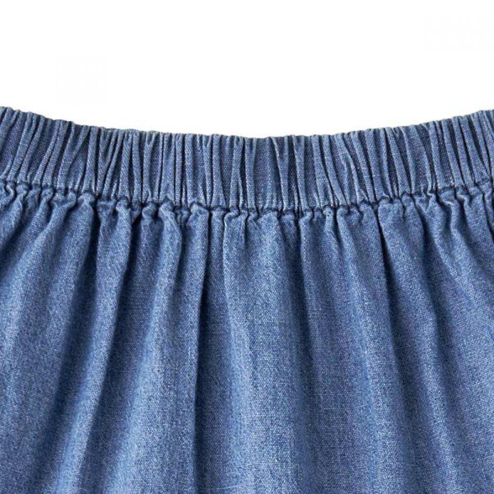 Bonton Chambray Long Skirt 7617t 430 07