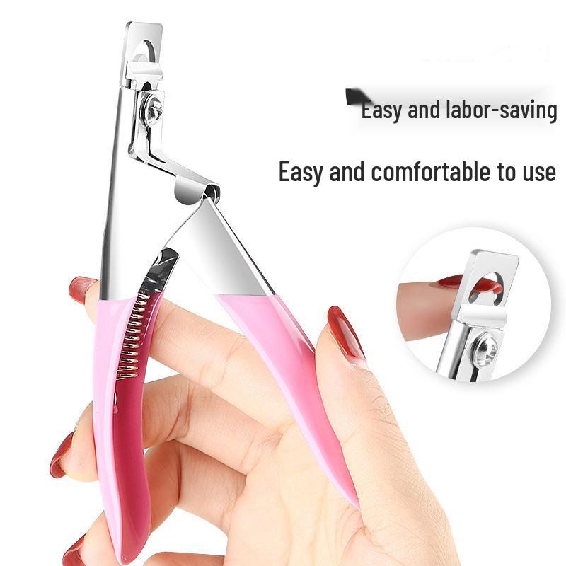 U-Shaped Stainless Steel Nail Clipper for Manicure and Gel Extension