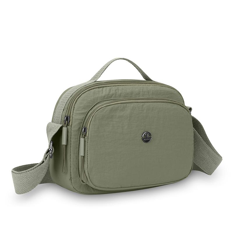 

Сумка через плечо Мини-сатчел Повседневный нейлоновый пакет Женский модный дизайнерский Роскошный кроссбоди Карманы Простой кошелек для монет зелёный