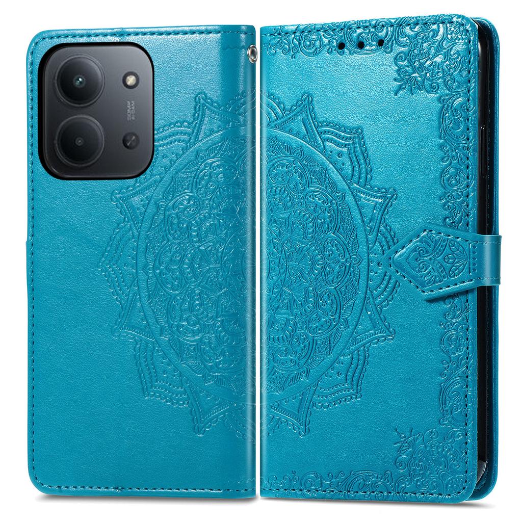 Phone Case For Xiaomi Redmi 15C 4G (EU) (173mm)/15C 5G (EU) (173mm)/Poco C85 4G (173mm) Wallet Mandala Flower Leather Cover Stand View