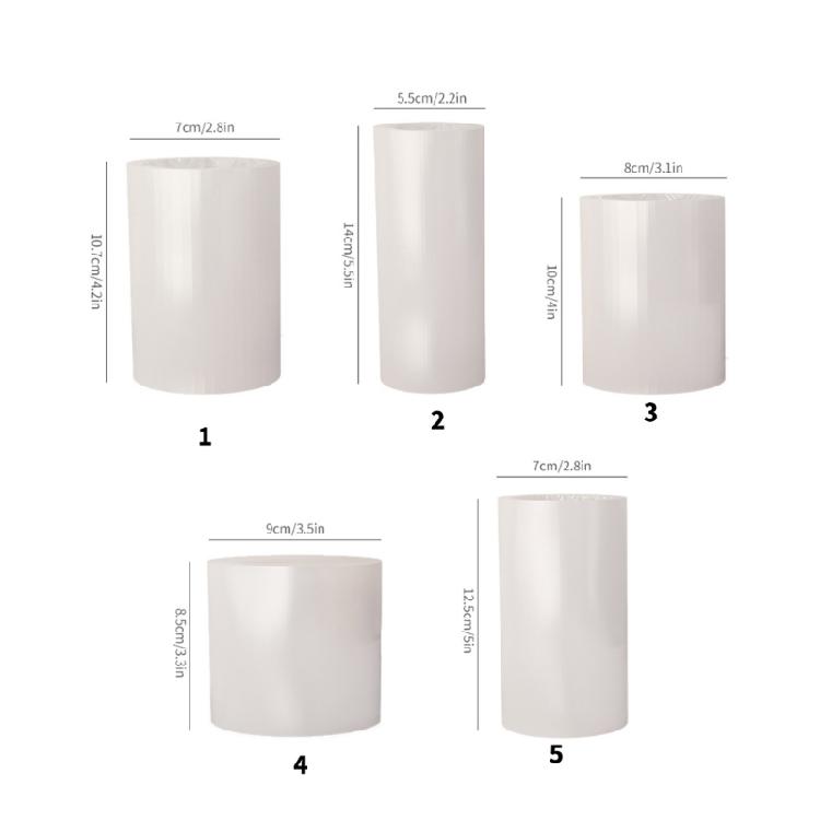 Easy to Use Sturdy Silicones Molds Home Accessory Portable for Customes Candle Creation with Fine Flowers Embossments