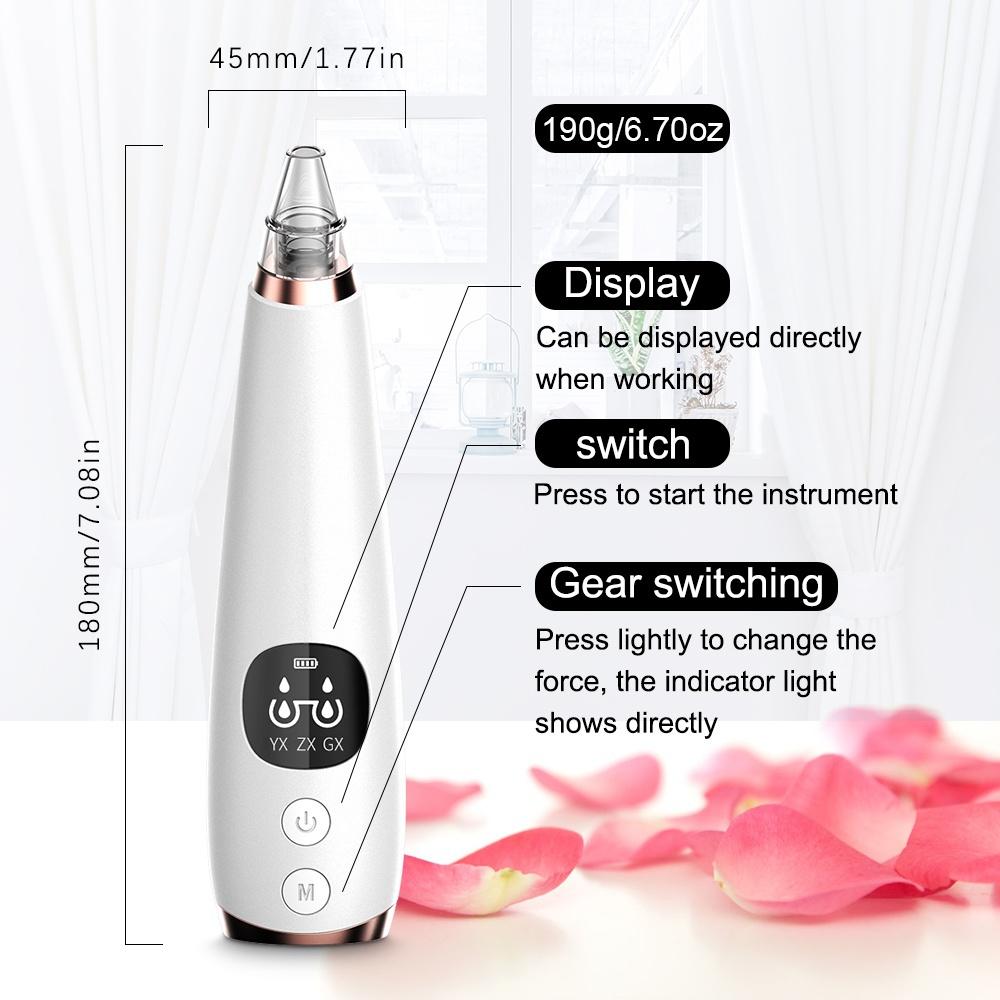 Electric Blackhead Remover Vacuum Pore Cleaner Nose Black Spot Remover Blackhead Acne Removal Suction Device Facial