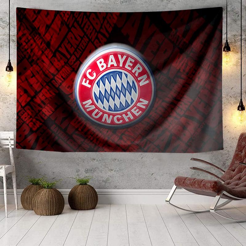 1PC Bayern Munchen Logo Design Tapestry Hanging for Bedroom,Livingroom, Playroom,Decor Art Room Wall Tapestry Holiday and Birthday Gifts