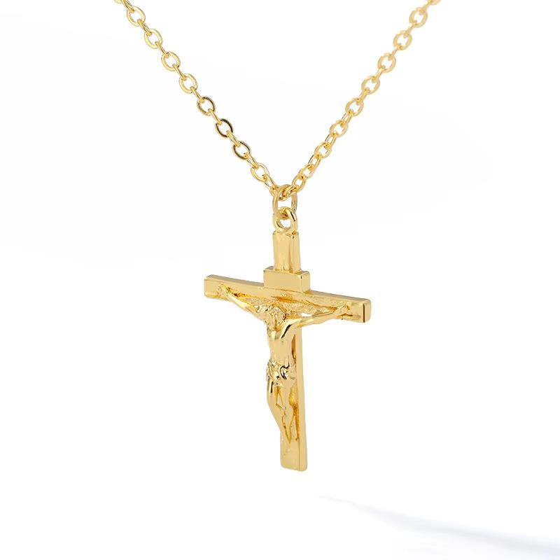 New Fashion Cross Hip-hop Necklace Pendant Long Men's Necklace Women's Necklace Fashion