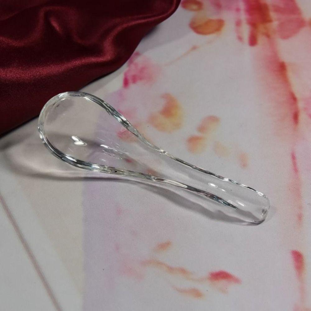 Elegant Crystal Glass Spoon Exquisite Serving Spoons Kitchen Accessories Condiment Spoons  Hotel