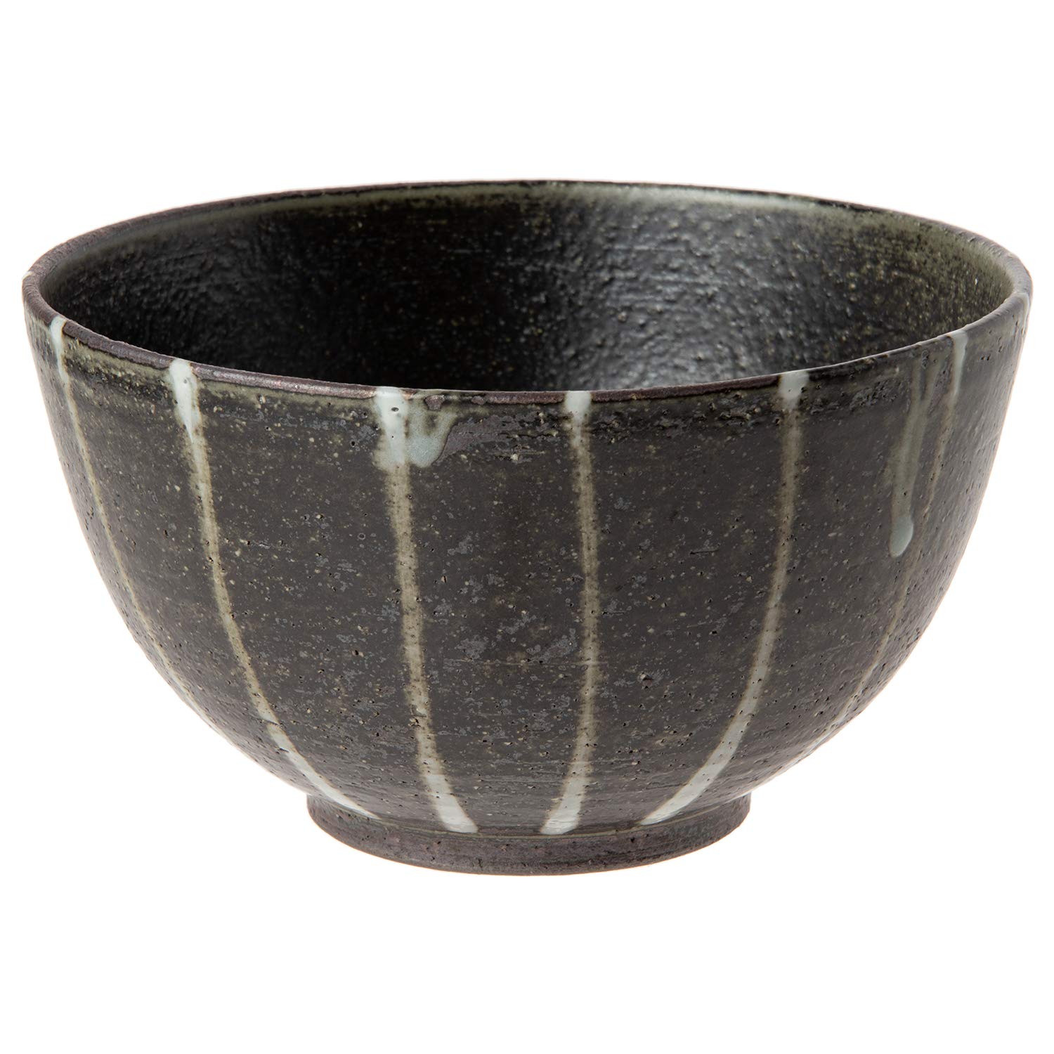 

Marui Seito Shigaraki Ware Hechimon Bowl with Waterfall Stripes MR-3-3473