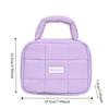 Large Capacity Hand-held Makeup Bag Quilted Portable Toiletry Bag Puff Square Cosmetic Bag  Home