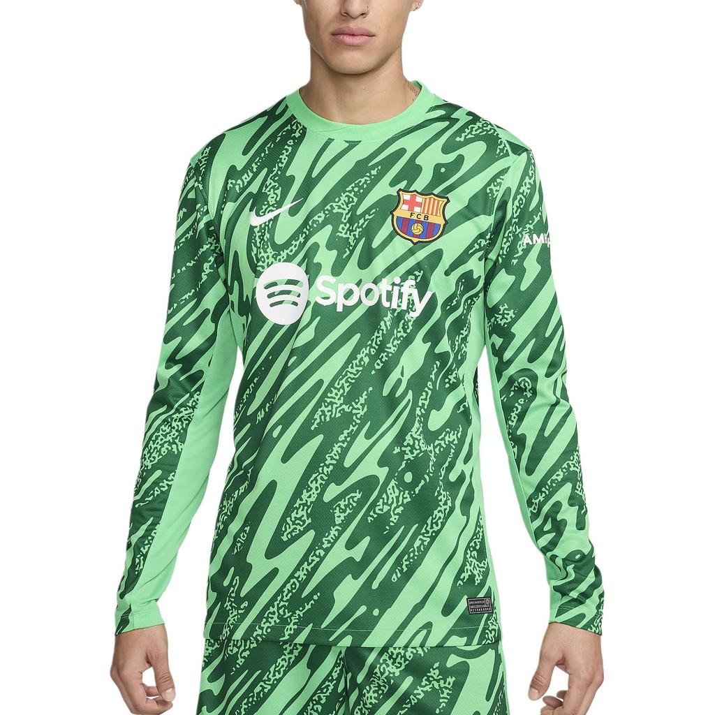 Nike Fc Barcelona 2024/25 Stadium Goalkeeper Men's Nike Soccer Replica Long-Sleeve Jersey FN8809-329