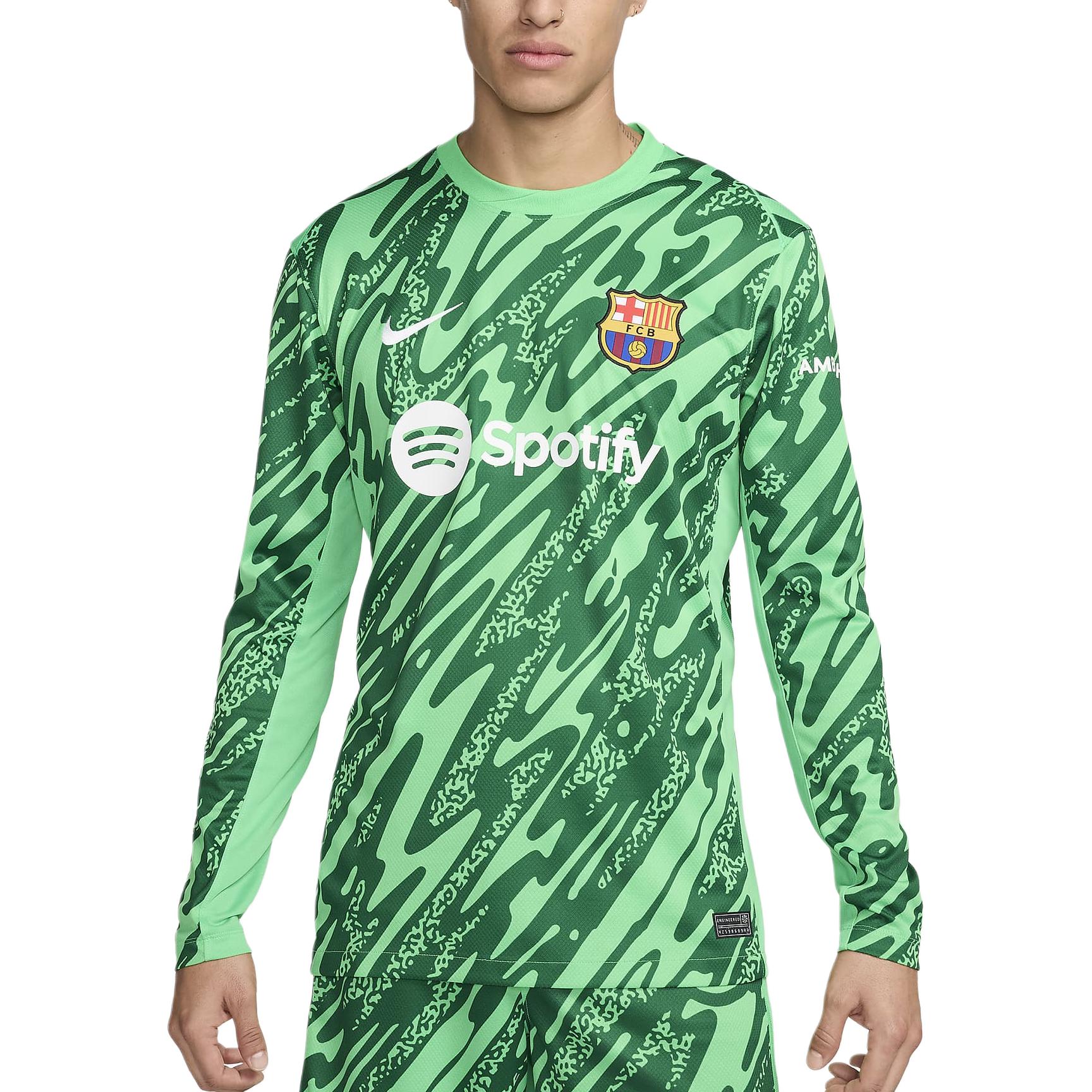Nike Fc Barcelona 2024/25 Stadium Goalkeeper Men s Nike Soccer Replica Long-Sleeve Jersey FN8809-329 L