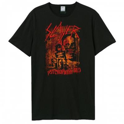 Amplified Czerwona koszulka Slayer unisex dla dorosłych Psychopatia