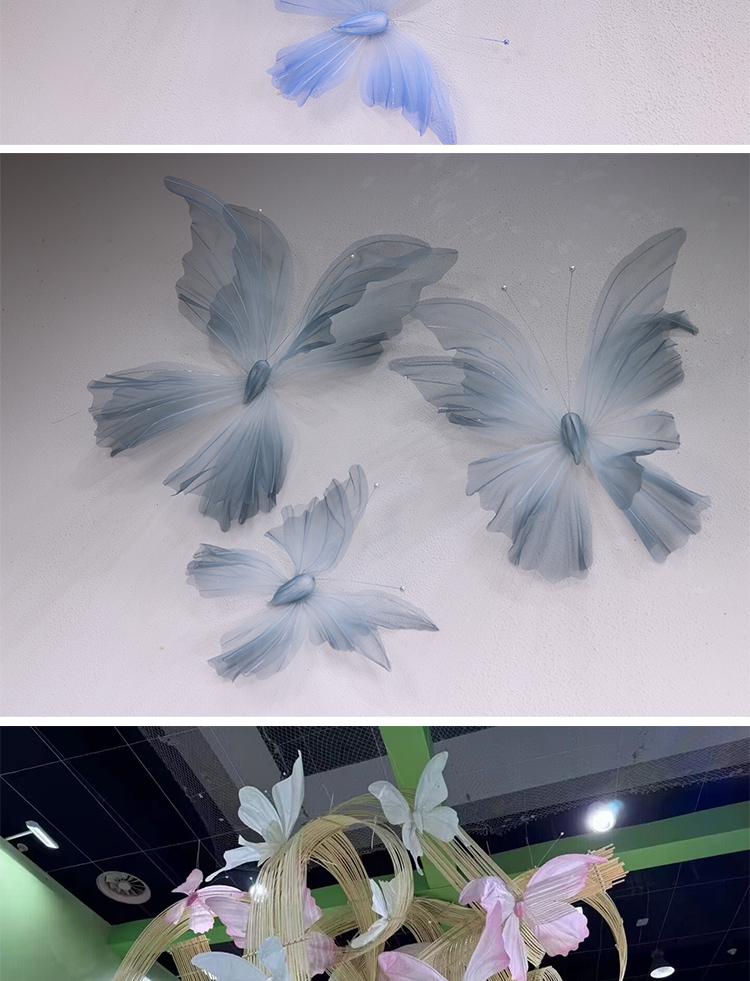 3D Painted Butterfly Wedding Backdrop with Scenery and Props for Photography and Décor
