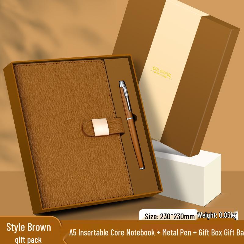 Customized Logo Laptop Gift Set: Thickened Notebook with Clasp, Perfect for Business Office Culture Gifts