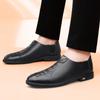 New Spring and Autumn Casual Men's Single Shoes Doudou Shoes Embossed Crocodile Pattern Casual Leather Shoes Lazy Shoes One Pedal Loafers Men's Shoes