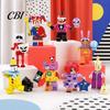 Figure ispirate agli anime 8 Pezzi Personaggi del Circo Cartoni Animati, Modello Animazione in PVC, Decorazione da Scrivania Collezionabile per Casa Ufficio, Set Regalo per Fan