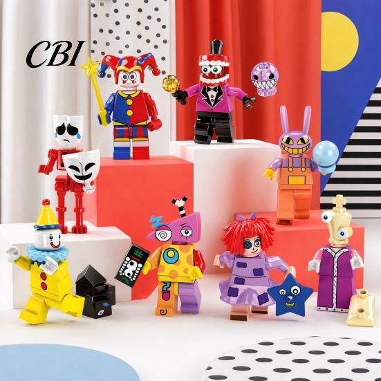 Figure ispirate agli anime 8 Pezzi Personaggi del Circo Cartoni Animati, Modello Animazione in PVC, Decorazione da Scrivania Collezionabile per Casa Ufficio, Set Regalo per Fan