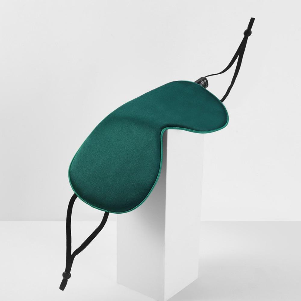 Maschera per Occhi in Seta Double-face 16 Mmi Maschera per Occhi da Sonno 100% Seta di Gelso Oscurante Regolabile con Protezione per le Orecchie
