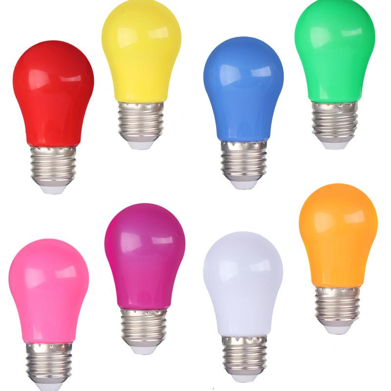 5/8pcs 8Color Festive Bar Atmosphere Color Bulb E27 AC100-240V Party Lighting