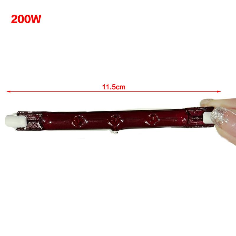 

1 шт. 150/200/300 Вт галогенная лампа 115 мм двухцокольная линейная R7S галогенная лампочка AC230 В бытовая декоративная R7S галогенная лампочка 200W