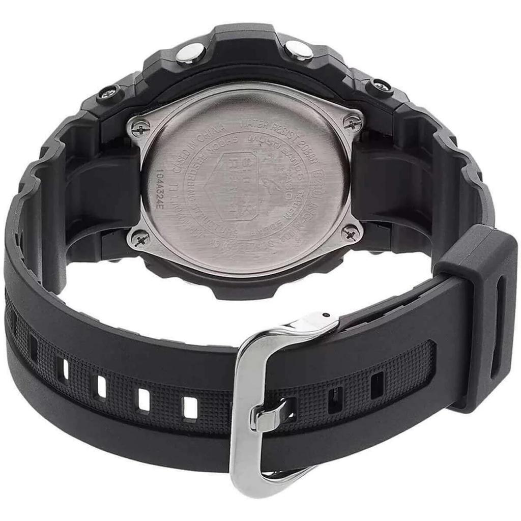 CASIO AEQ-120W Series AEQ120W-7AV Analog-Digital Watch, Black/Silver, 10-Year Battery, World Time, Daily Alarm, Countdown Timer, Stopwatch