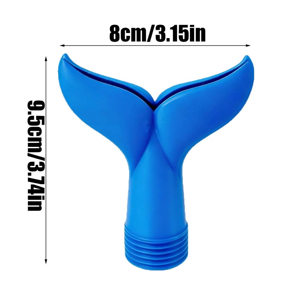Swimming Pool Spray Nozzle Pool Aerators 3/4 Inch Universal Pool Aerator Fountain Fishtail Nozzles Creates Waterfall Spray