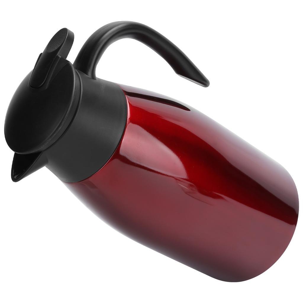 2L Isolierkanne Edelstahl Vakuum Thermokessel Krug für Zuhause Büro ReiseRot