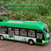 Articulated Double Section Bus Car Model Pull Back Sound and Light Collection Toys for Boys