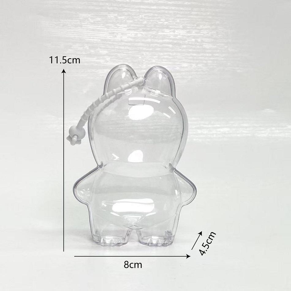 For New LABUBU Protector Case Protection Cover V4 Pendant Doll Storage Box Anti Dust Case For Labubu Clear Case Doll Accessories