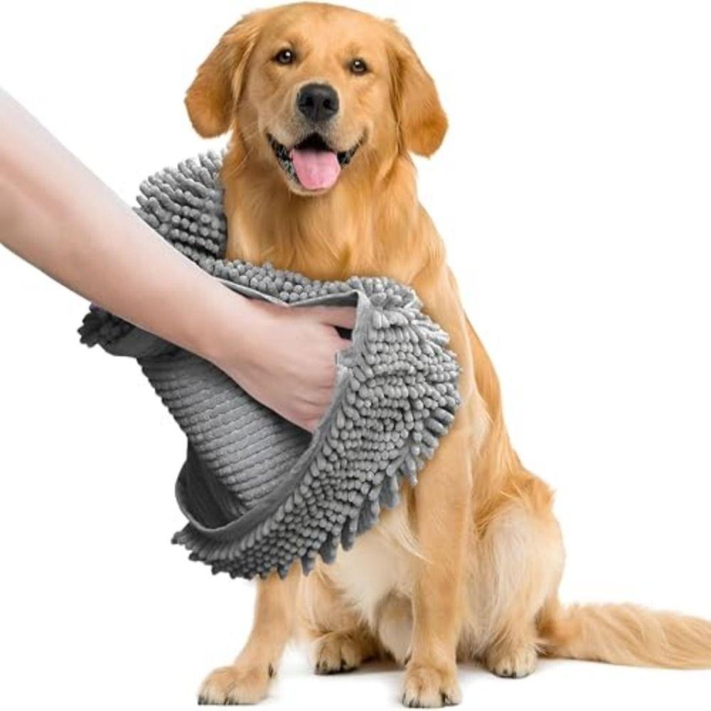 Hot Chenille Fabric Dog Bath Towels Microfiber Quick Drying Cat Bath Towel Extra Soft Highly Absorbent DogTowel Pet Supplies