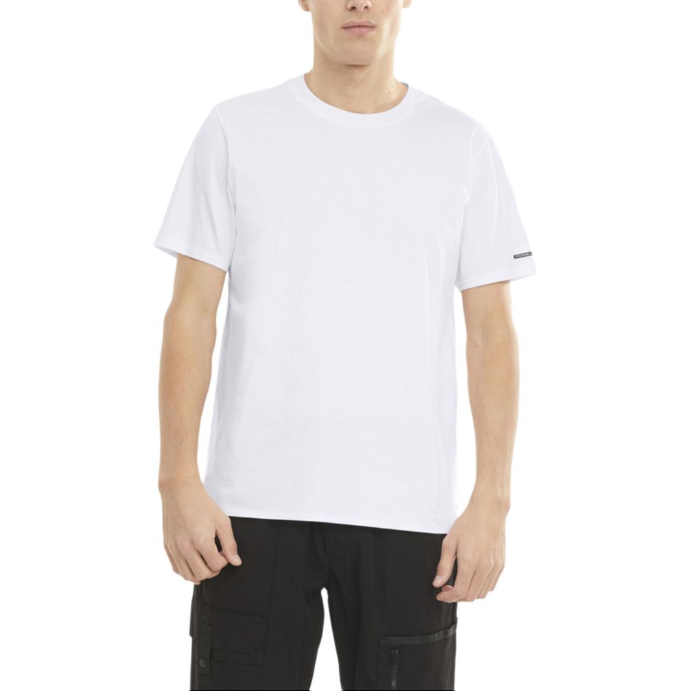 Puma Essential Comfortable Lightweight Breathable Crew Neck Pullover Solid Color Short Sleeve T-Shirt Unisex Tops White 599675-04